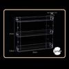 JINGRUIXIANG Punch-Free 3-Tier Acrylic Hanging Cosmetic Storage Shelf