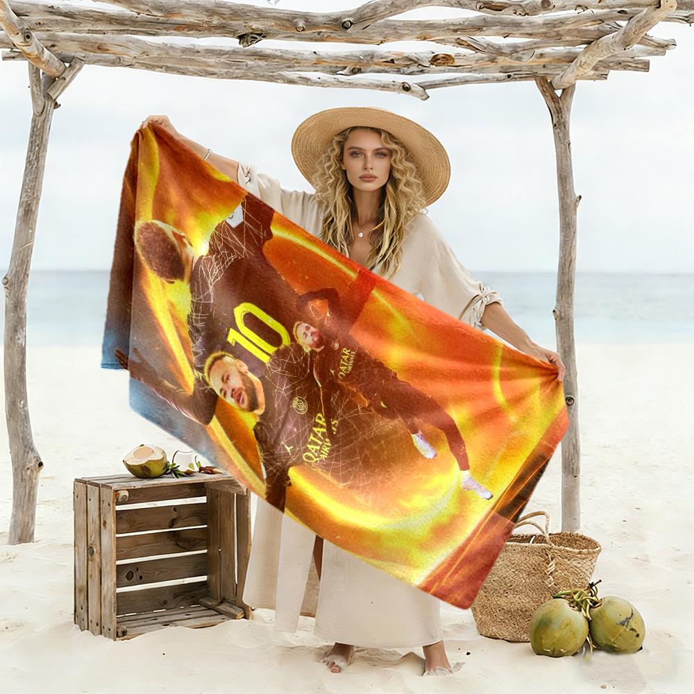 Flame Passion Beach Towel Quick-Dry Soft Microfiber Comfortable Lightweight Suitable for Sports, Travel, Swimming, Yoga, Bathroom, Beach, And Pool