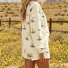 Womens Animal Print Long Sleeve Hoodie Cropped Pants Set Streetwear Casual Two Piece Outfit