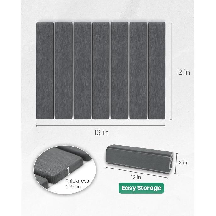 Stone Drying Mat for Kitchen Counter, 16"×12" Heat-resistant Mat, Collapsible and Super Absorbent Dish Drying Stone Mat, Diatomaceous Earth Mats for