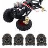 4Pcs RC Knuckle Cover Brass High Strength Rust Resistant RC Axle Gear Cover for FMS 1Celsius24 FCX24 RC Crawler