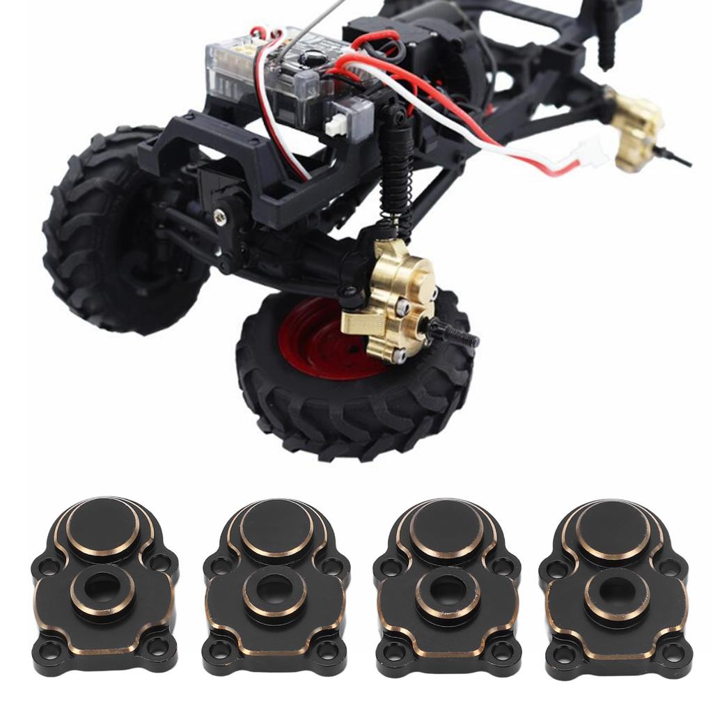 4Pcs RC Knuckle Cover Brass High Strength Rust Resistant RC Axle Gear Cover for FMS 1Celsius24 FCX24 RC Crawler