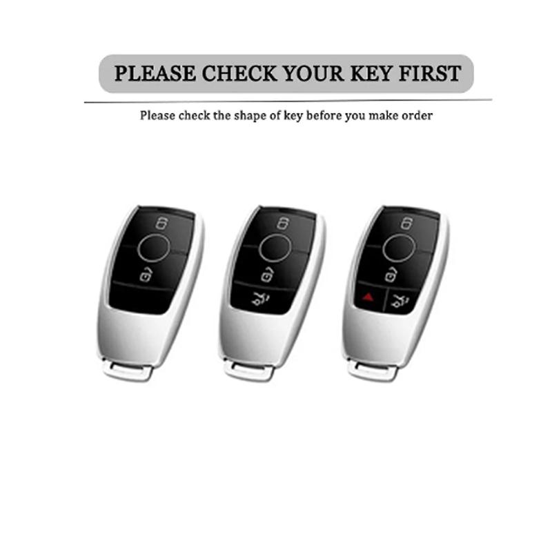 Suitable for Mercedes-Benz A180 A200 Key Cover Auto Parts Zinc Alloy Car Key Case Mercedes-Benz A-class Remote Control Protector