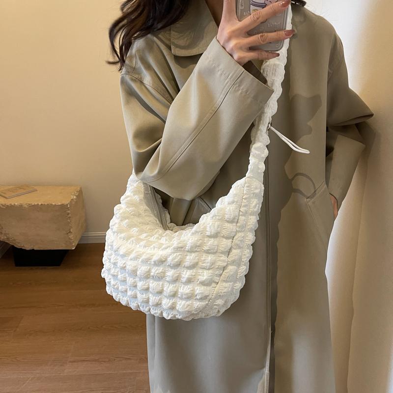 Nyl Wrinkles Solid Color Shoulder Bags Summer Large Capacity Women's Bags  Sale 2026 Brand Commuting Simple Women's Handbags