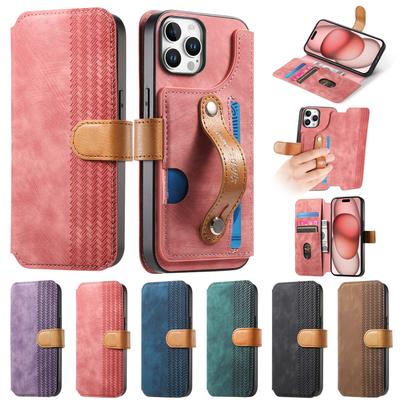 Custodia a Portafoglio Antiurto Definitiva per iPhone XS/11/12/13/14/15/16/17...| Porta Carte + Supporto + Protezione RFID
