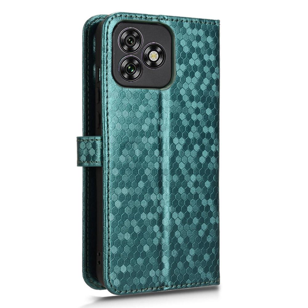 Dla Oukitel C53 Etui Portfelowe Wytłoczony Wzór Kropek Skórzane PU Pokrowiec na Telefon