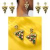 Modern Alloy Geometric Earrings For Women Fashionable Summer Jewelry