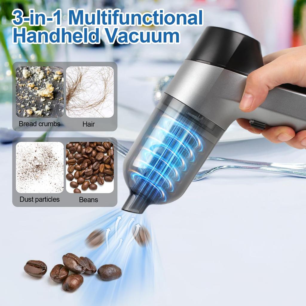 Car Vacuum Cleaner Strong Suction Wireless Portable Mini Cleaning Machine 3in1 Handhled Cordless High Power Household Appliances