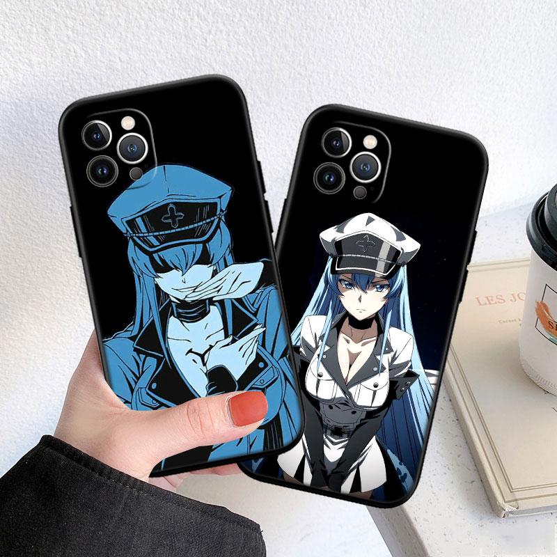 LO8 Anime Esdeath Soft Shell Phone Case for iPhone SE X XS XR 11 16E 17 Pro Max Air 8 7 6 6s Plus