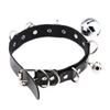 Sexy Punk Gotic din piele PU Choker Metal Link Lanț Clopot Colier Femei Negru Choker Guler Bijuterii Cosplay Accesorii Harajuku