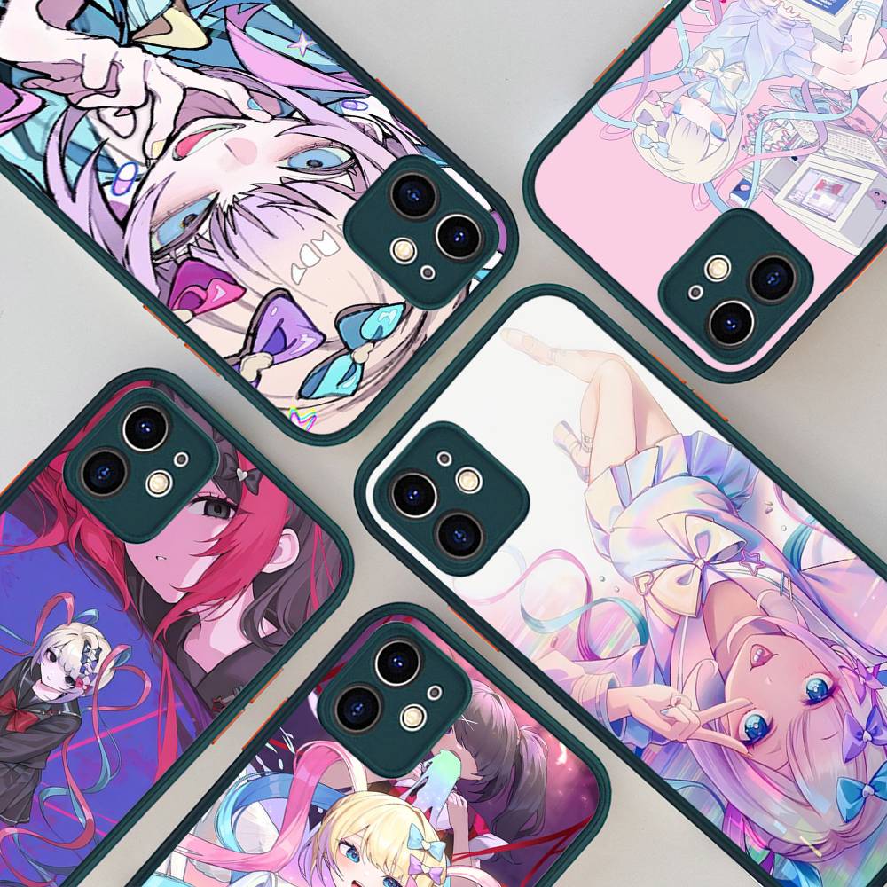 anime Needy Streamer Overload For iPhone 11 12 13 14 15 16 Pro Max Plus X XS MAX Shockproof Matte Back Cover