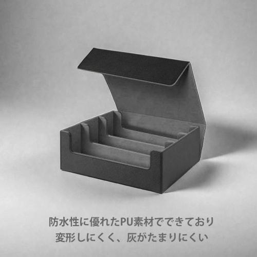 UNORUG Trekkers Card Box, Holds 1800 Cards (3 Columns), PU Leather, Vertical Card Storage, 24 Compartments, 3 Baffles, PU Leather Storage Box, Trading