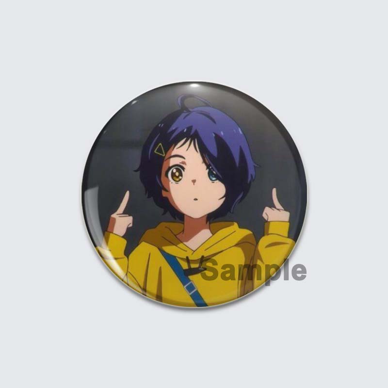 32/44/58mm Anime Wonder Egg Priority Brooch Cute Cartoon Girl Icon Badge Backpack Shirt Lapel Pin Creative Handmade Jewelry Accessorie Gift