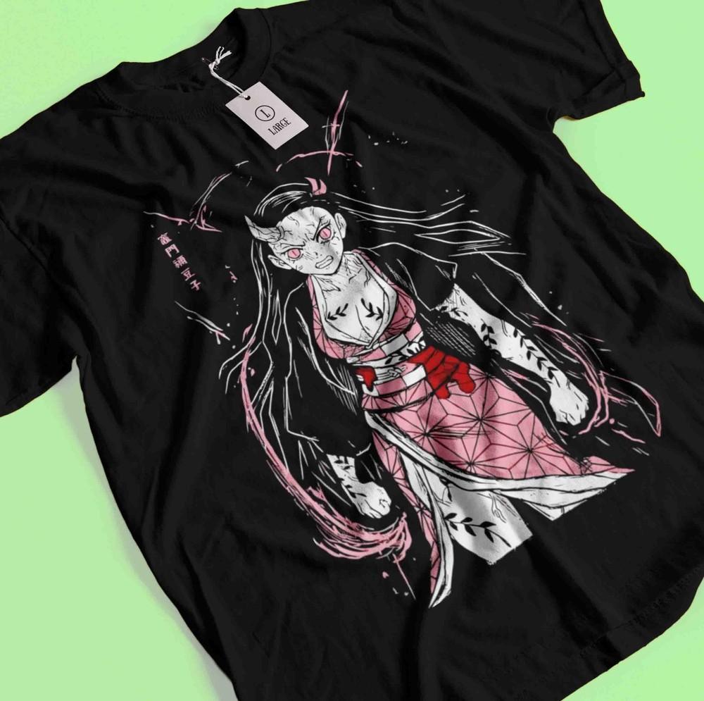 Demon Slayer Tričko Nezuko Tričko Tanjiro Tričko Muzan Doma Tričko Inosuke Zenitsu