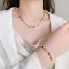 Jewelry Women'S Necklace South American Shining Color Matching Glass Stone Versatile Sexy Necklace Bracelet