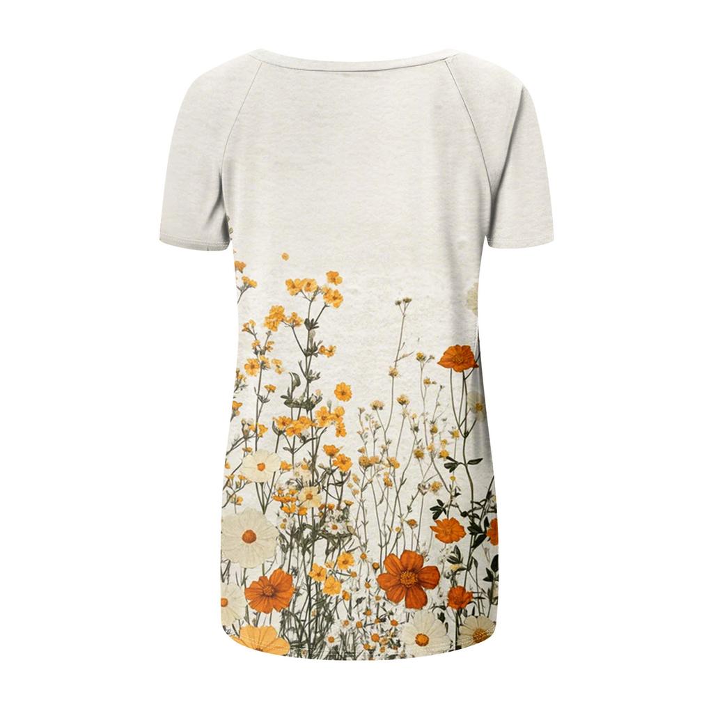 Damen Kurzarm Plissee Lose Tops Plus Size Casual Tops V-Ausschnitt Kurze Ärmel Casual Sommer T-Shirts Damen Tops T-Shirts Shirts