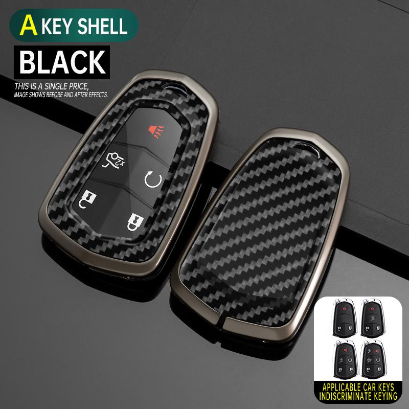 Styling Mouldings Alloy Car Remote Key Case Cover Protect Shell Bag For Cadillac ATS XTS XT5 XT4 CT6 XT6 CTS DTS ESV STS ELR Esc