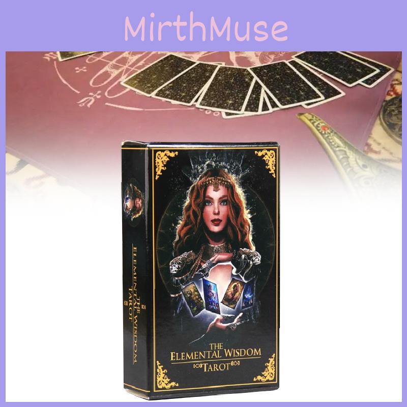 The Wisdom Elemental Tarot Board Game Cards Party Play Props Durable Fun Gift