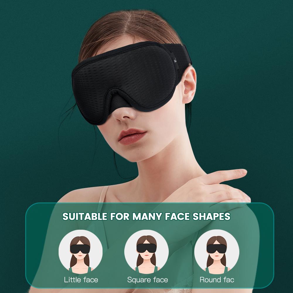 3D Sleeping Mask Block Out Light Sleep Mask for Eyes Soft Sleeping Aid Eye Mask for Travel Eyeshade Night Breathable Slaapmasker