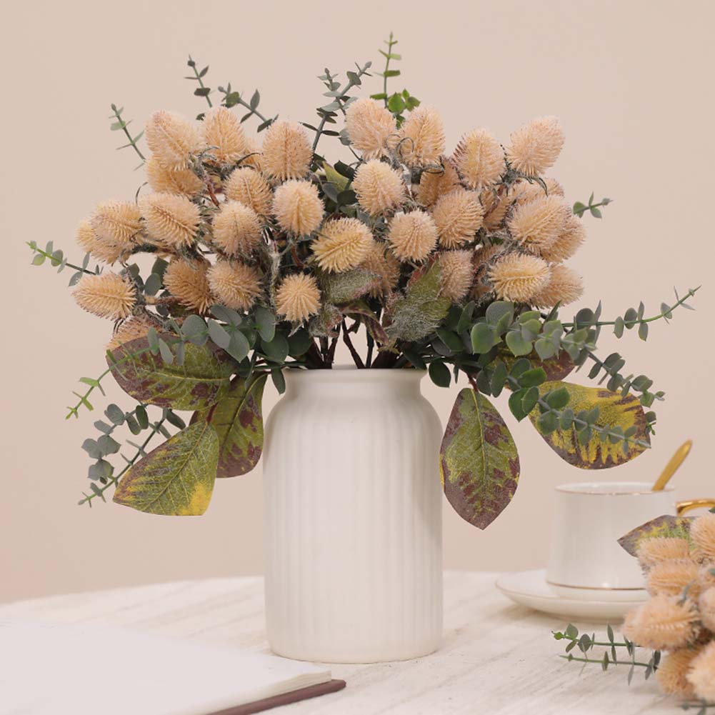 Artificial Eryngium Bouquet Timeless Decoration Vibrant Decor