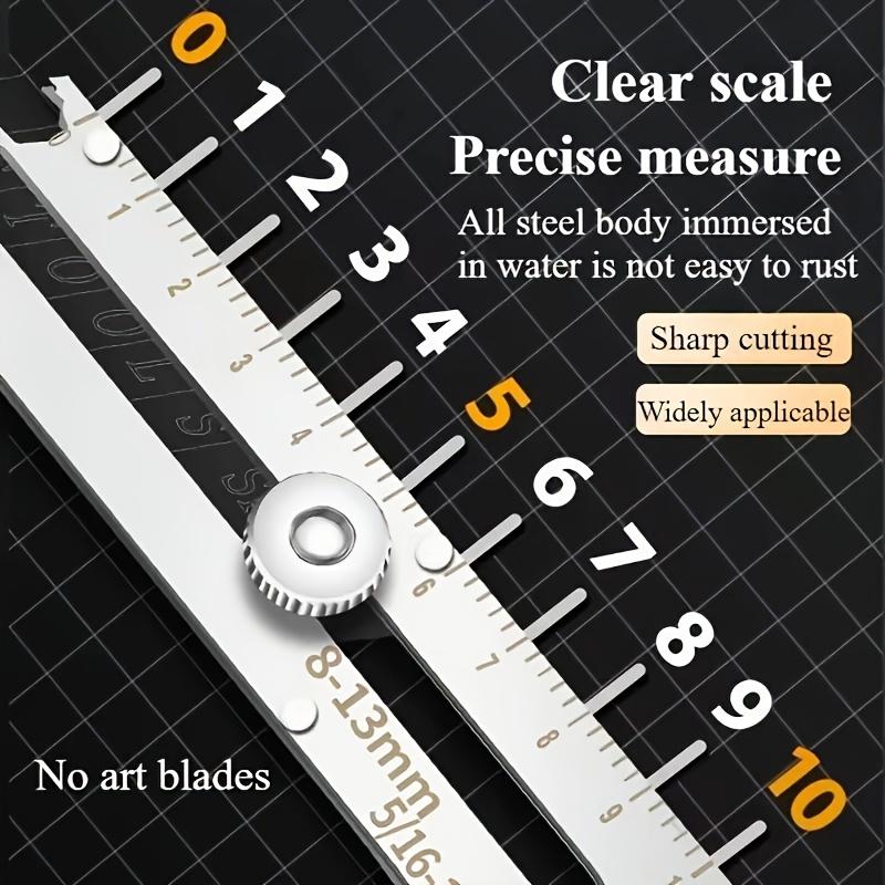 Durable Craftsmanship, Heavy-Duty Stainless Steel Utility Knife Handle, Non-Slip Grip, Foldable Art Knife Holder, Ideal for Wallpaper Cutting