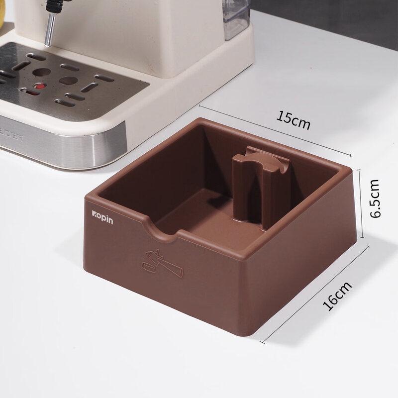 Silicone Coffee Knock Box with Tamping Base