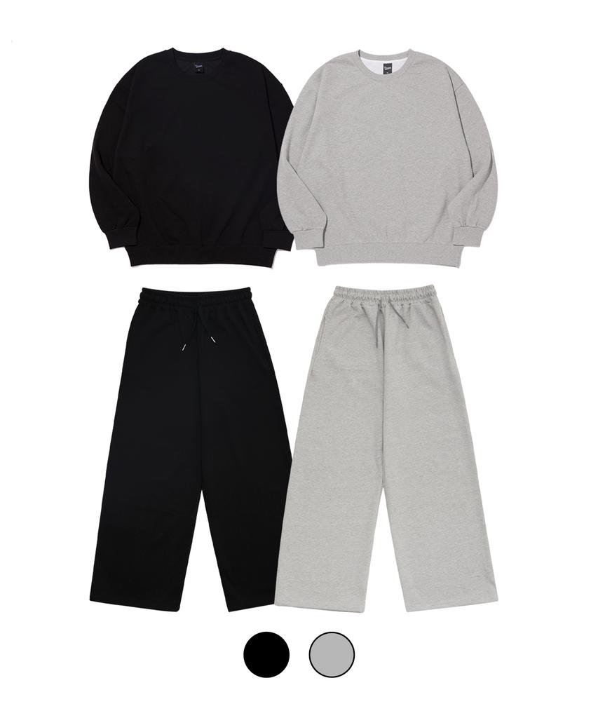 CREAM SODA LAB Basic Training Set (Sweatshirt + Wide Pants)