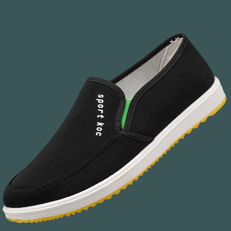 Old Beijing Canvas Men's Shoes with Cow Tendon Sole – Casual and Work Style