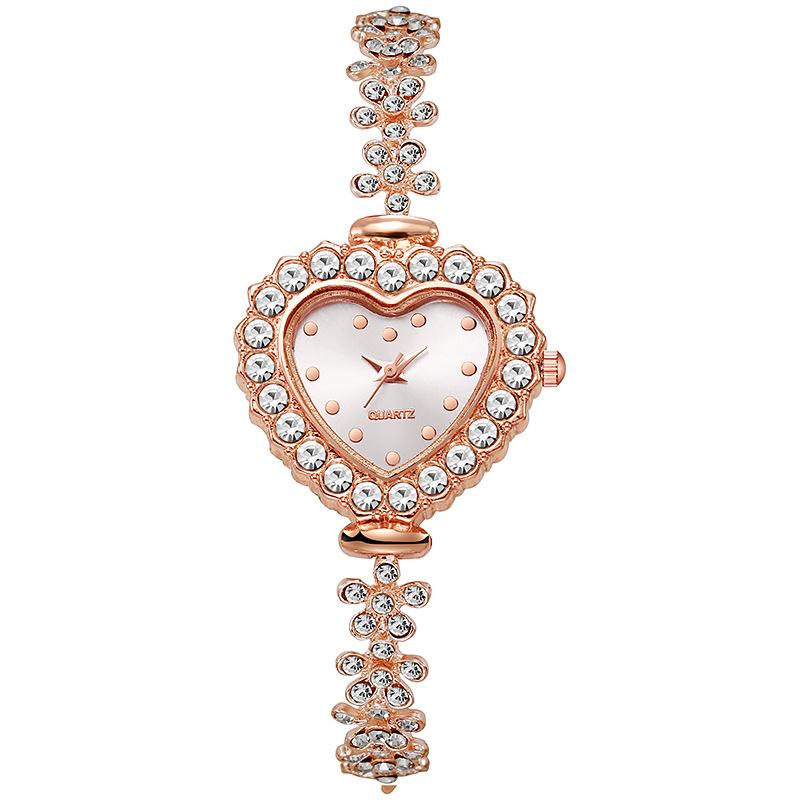 Dames Mode En Prachtig Hartvormig Wijzerplaat Kwarts Horloge voor Vrouwen