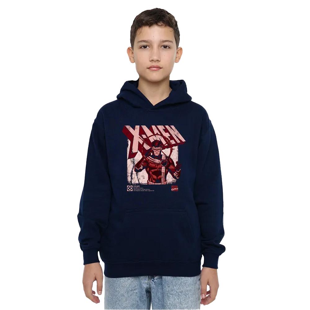 X-Men Childrens/Kids Info Cyclops Pull Over Hoodie
