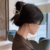 French retro metal ear buckles women's simple temperament design sense cold wind earrings stud earrings