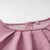 Women's Solid Color Summer Temperament Commuter Crew Neck Short Sleeve Mediumn Long Dress