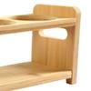 Round Slots Spice Bottle Organizer Wooden Seasoning Storage Stand  Cabinet Storage Organization