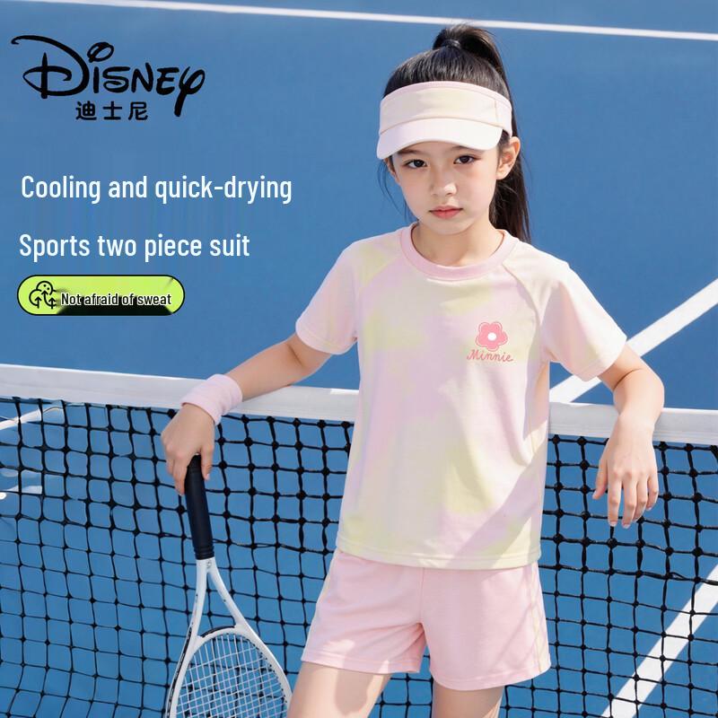 Disney Girls  Quick-Dry Summer T-Shirt Set 140