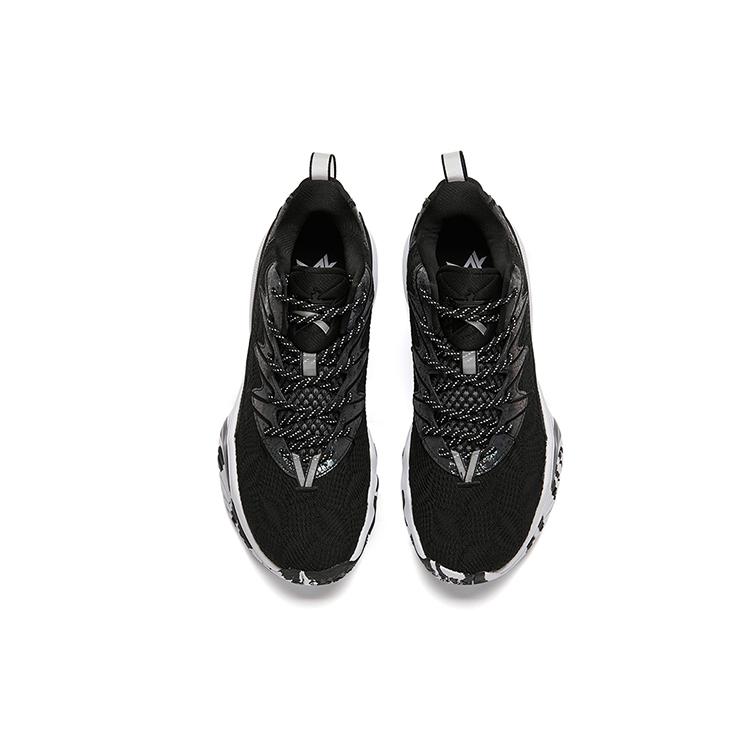 New Anta The Dagger 5 Cushioning Anti Slip And Wear Resistant Low Top Basketball Shoes Men's Black White 112141605-5