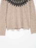 European American Autumn Retro Women's Round Neck Jacquard Knit Sweater