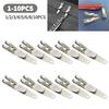 1-10 Stück Metall Schlüsselanhänger Edelstahl Mini Silber Tragbare Taschenclips Tasche Hüftgurt Aufhängeclip Karabiner Outdoor Werkzeug