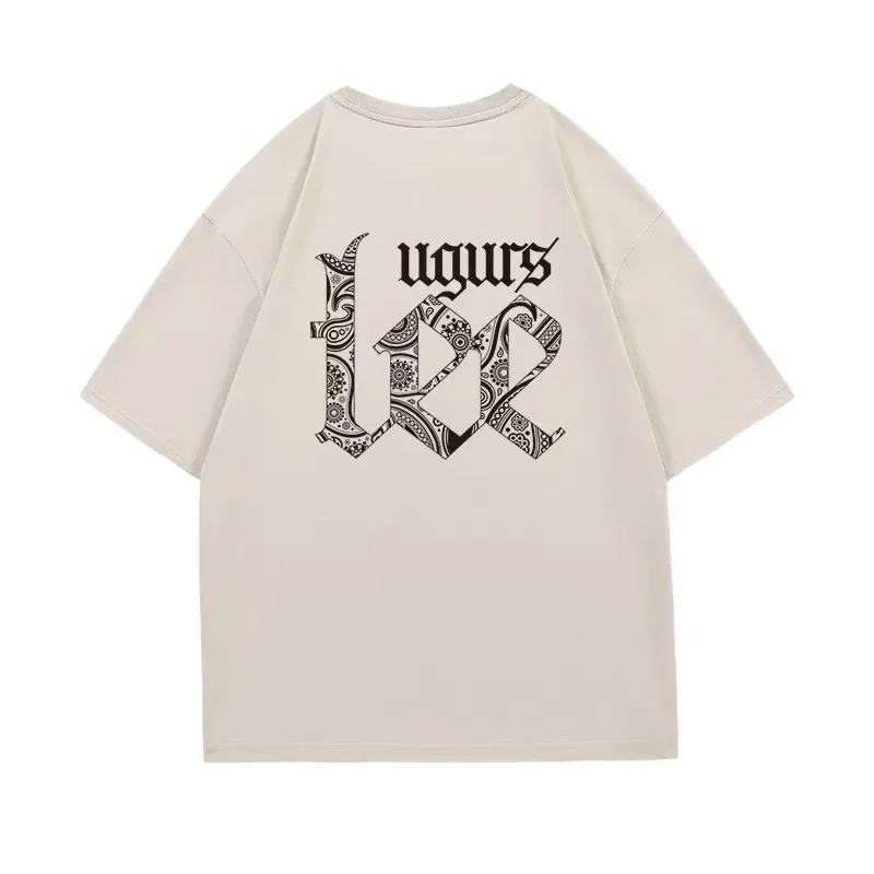 

New Summer Fashion Luxury Experience Men s and Women s Oversized Cotton T-shirt Cotton Short Sleeves Tops Lovers Sweet Pairing XXXXXL небо синє кольору