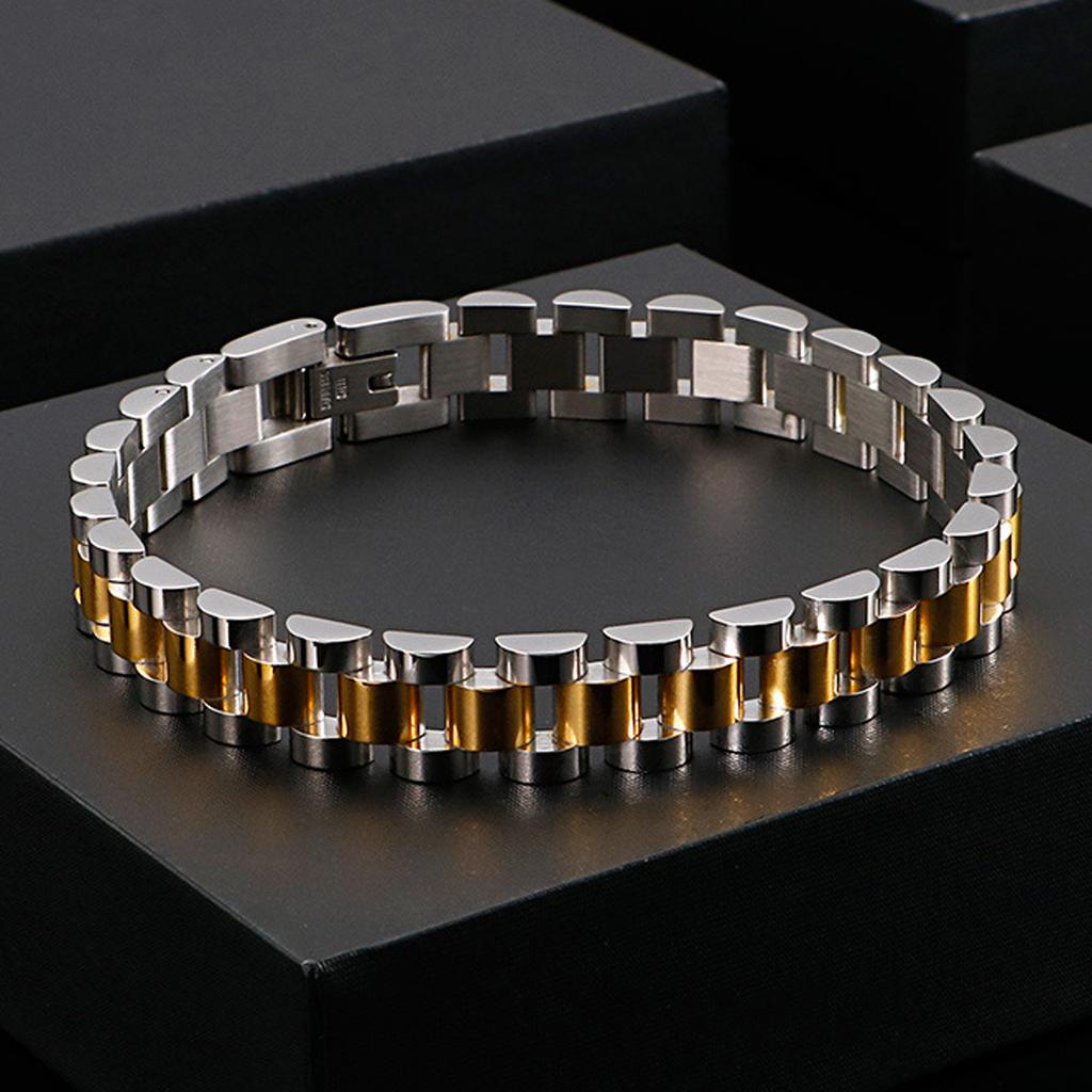 High Quality Bracelet for Men Women Link Chain 3 Stainless Steel Party Rock Jewelry 10mm