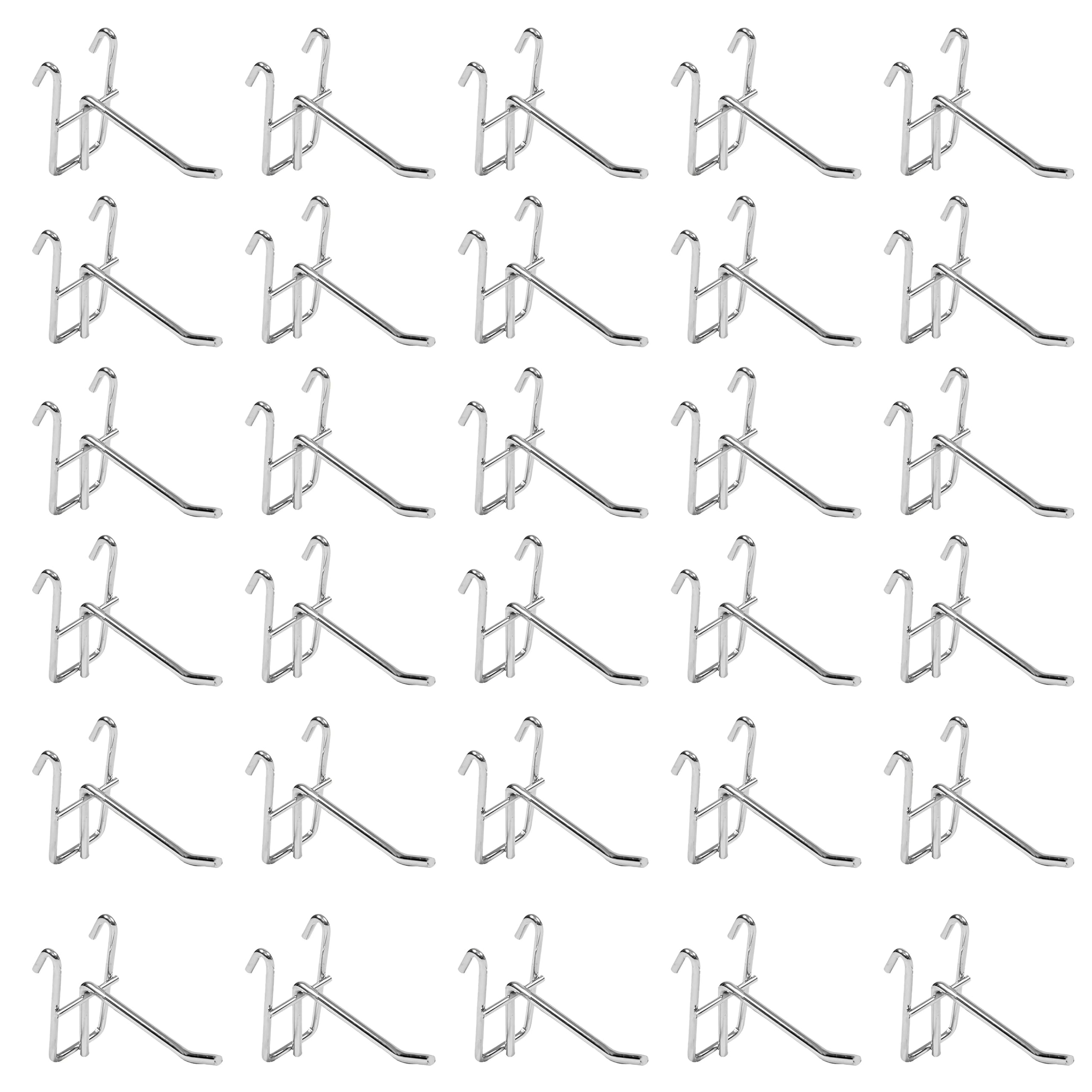 

East Leaf Net Hooks, Mesh Panel Hooks, Hanger Storage, Wall Mount, Set of 30, 30mm Pitch, L50mm