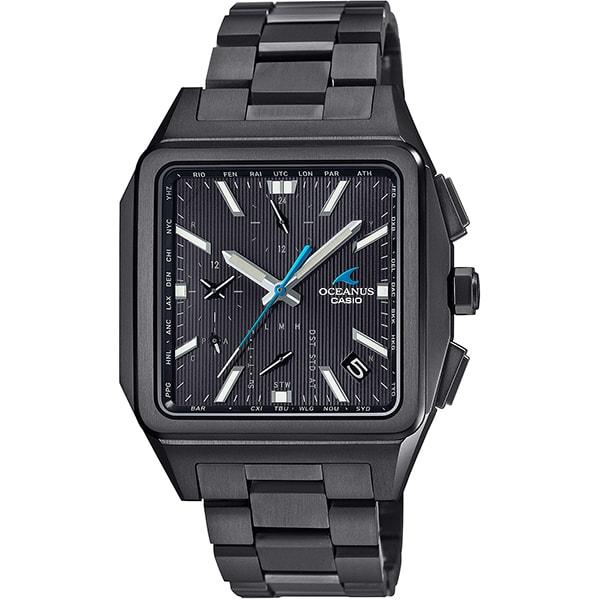 Casio Pánské čtvercové hodinky OCEANUS OCW-T5000B-1AJF [OCEANUS CLASSIC LINE] černé titánové analogové