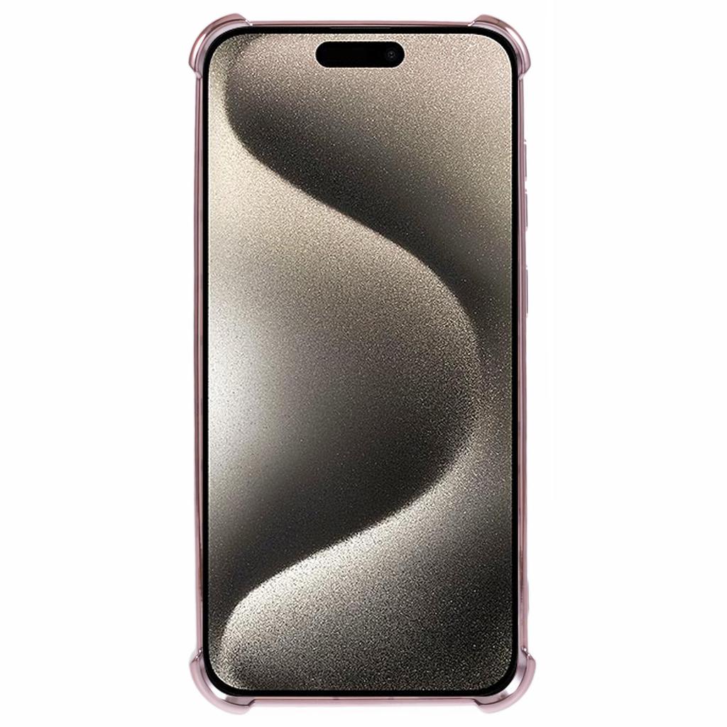 For iPhone 12 Pro Max Case Round Mirror Anti-drop TPU Glitter Phone Cover with Kickstand