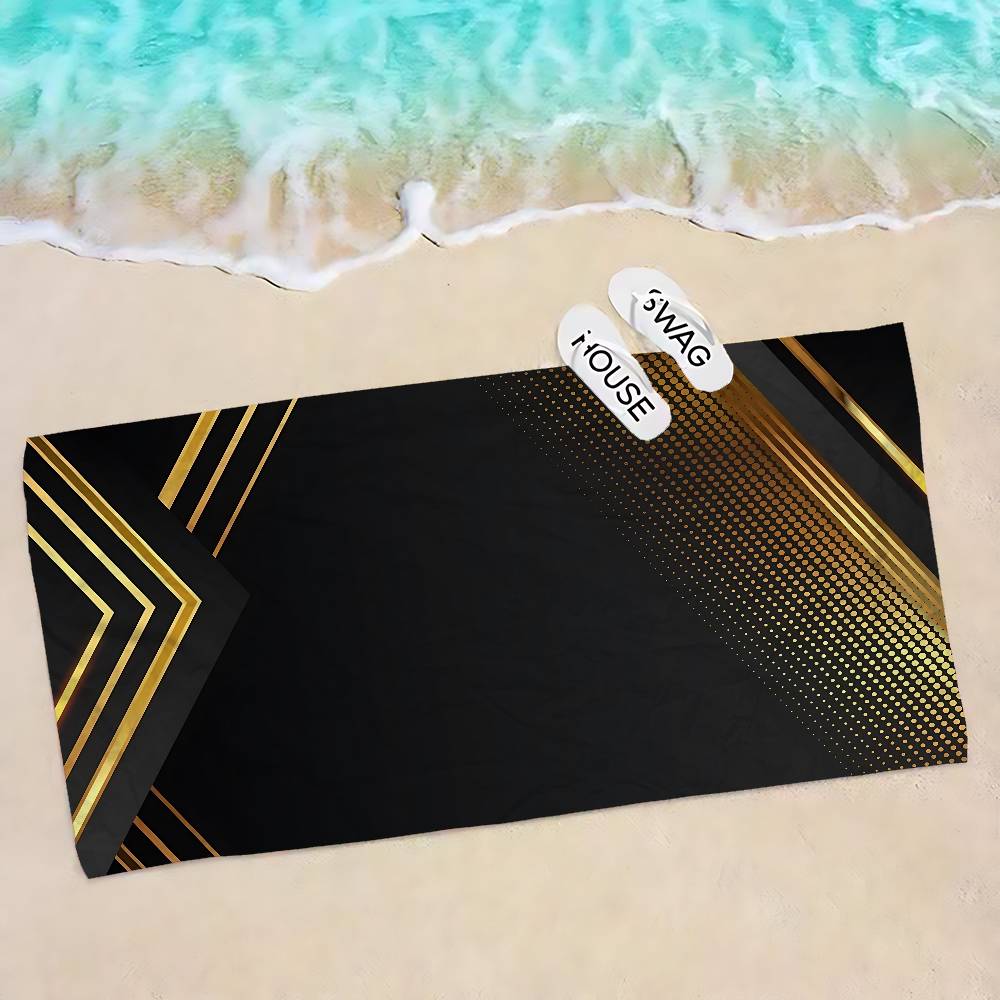 Black Matte Big Microfiber Beach Towels Quick Dry Towel Sand Beach Towels Pool Towel for Travel Swim Pool Yoga