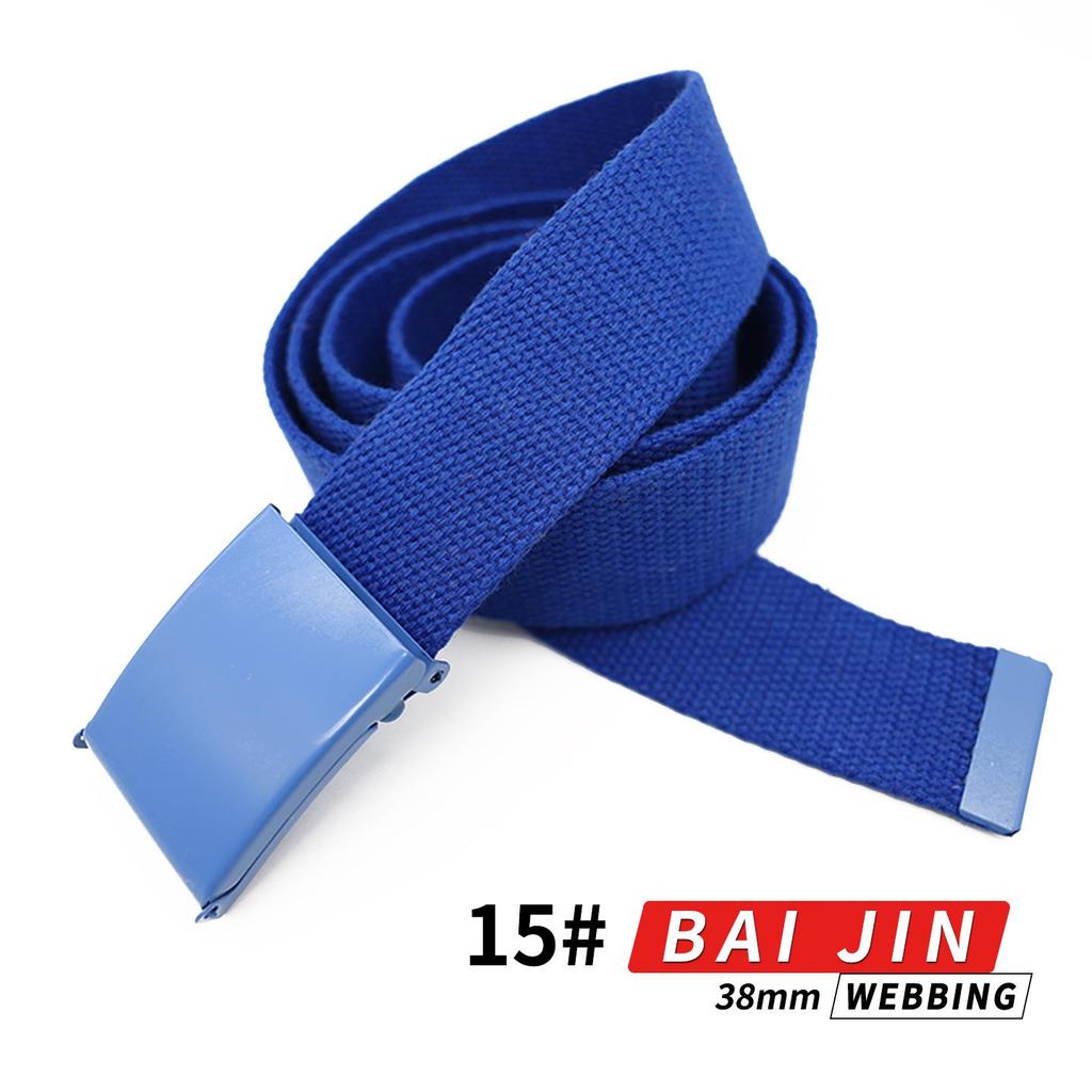 Canvas & Leather Multi-Color Casual Waist Belt - Stylish, Easy-to-Match Accessory for Students