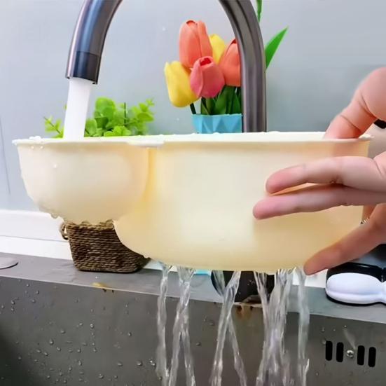 Yousheng Snail Shape Drainer Automatic Fruit Washer Spinner Bowl And Strainer Multipurpose Vegetable Rinsing Drain Basket for Kitchen Berry Rotating
