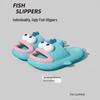 Damskie letnie antypoślizgowe zabawne sandały rybki - Śliczne i dziwaczne klapki outdoorowe dla mężczyzn i kobiet, 2025.