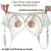 French Lace Crystal Cup Rabbit Ear Bra Soft Steel Ring Adjustment Sexy Push-up Ultra-thin Large Chest Small Underwear