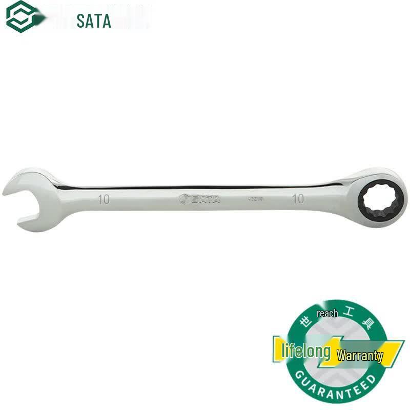 SATA Fully Polished Combination Ratchet Wrench