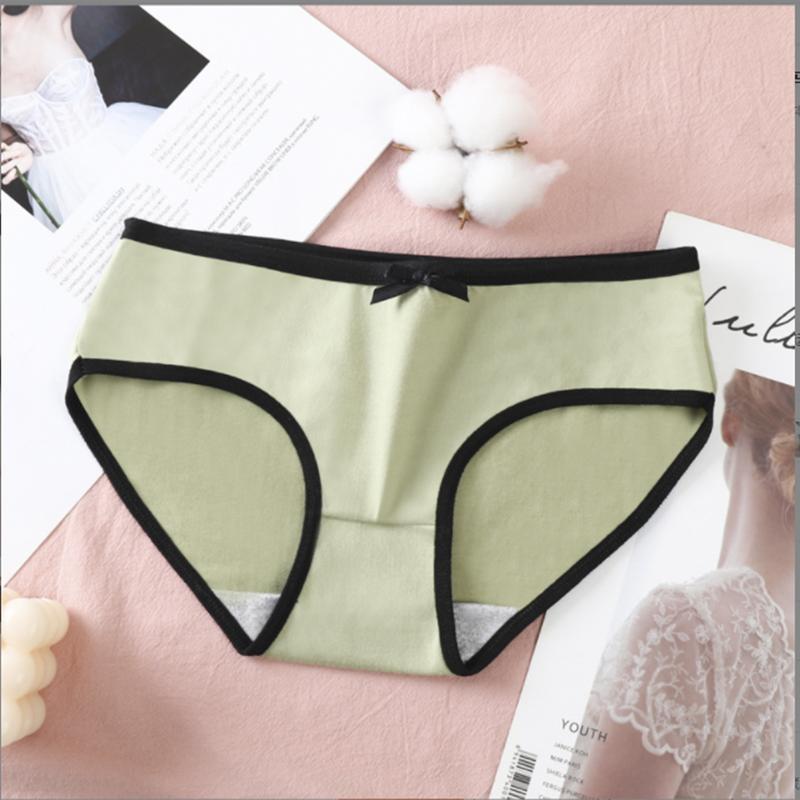 

Женское нижнее белье, корейская версия студентки, простое милое и сексуальное нижнее белье большого размера для девушек со средней посадкой XL зелёный