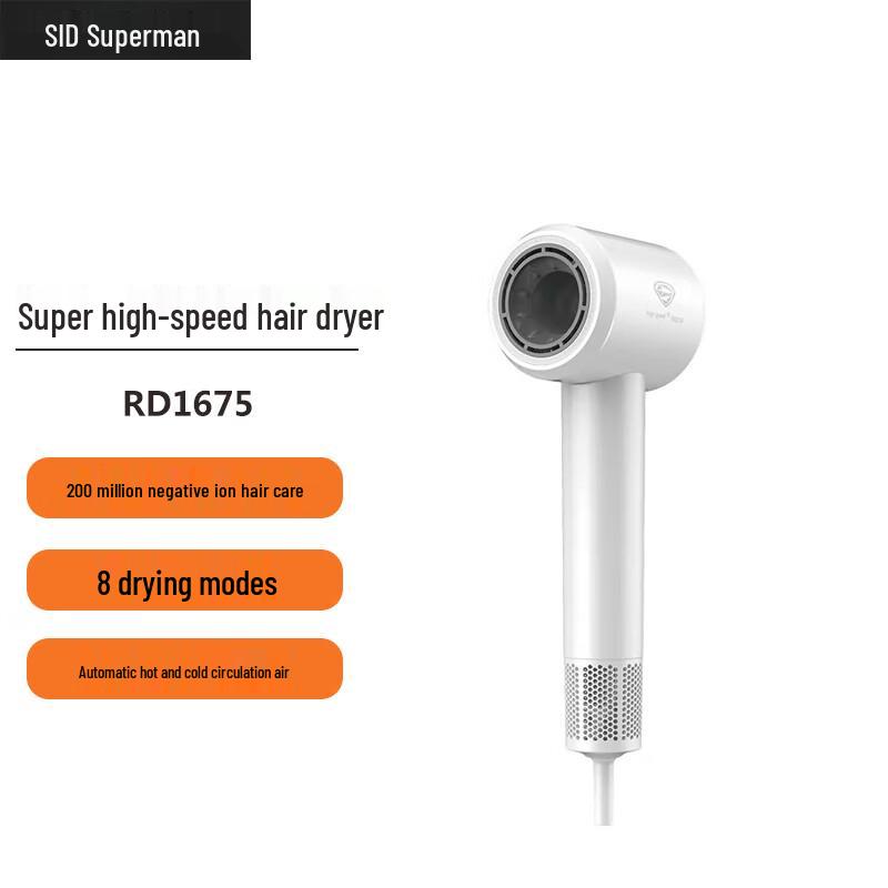 High-Speed Negative Ion Hair Dryer with Smart Temperature Control CN plug (adapter included)